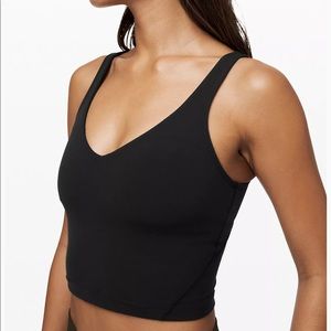 Align crop top black size 10